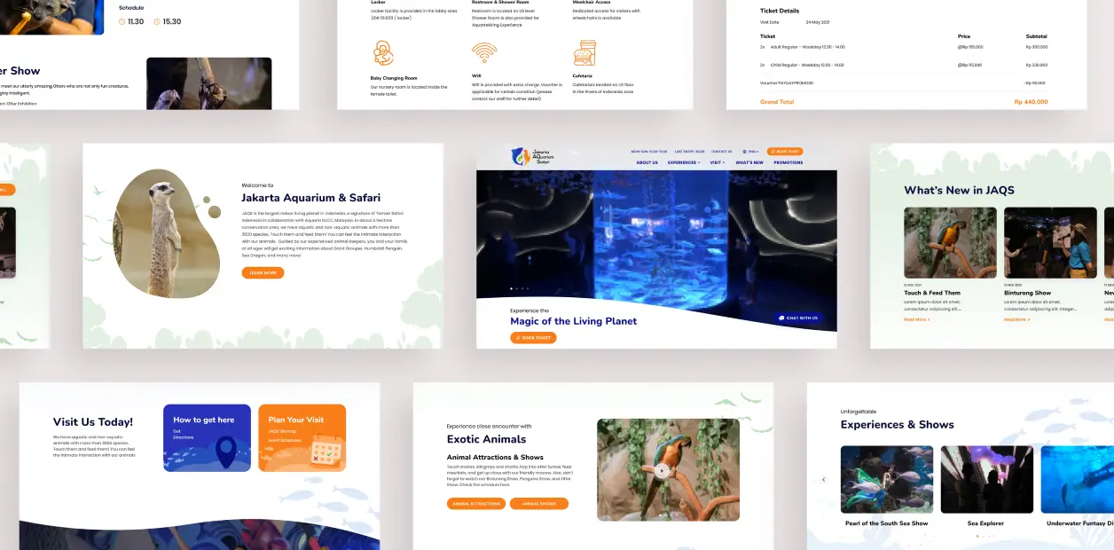 Jakarta Aquarium & Safari Website